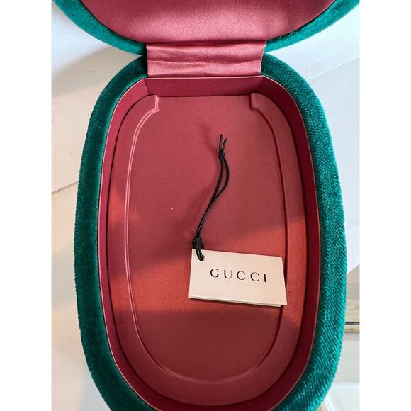 Gucci Running GG 18K Yellow Gold & Blue Topaz Necklace - Picture 10 of 11
